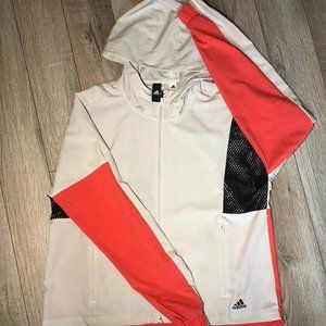 Adidas Coral/Salmon + Silver Sweater (Medium)